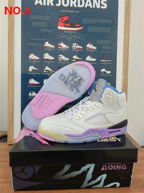 Air Jordan 5 Men Shoes We The Best White;